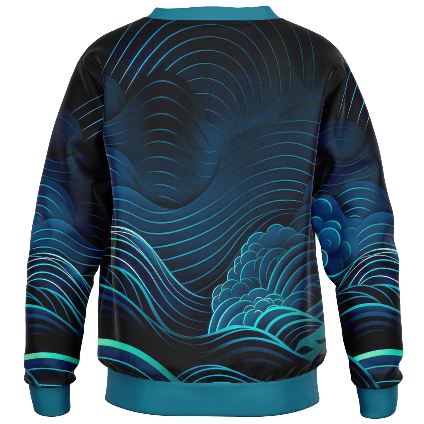 Waves Kids Sweatshirt - blue-green