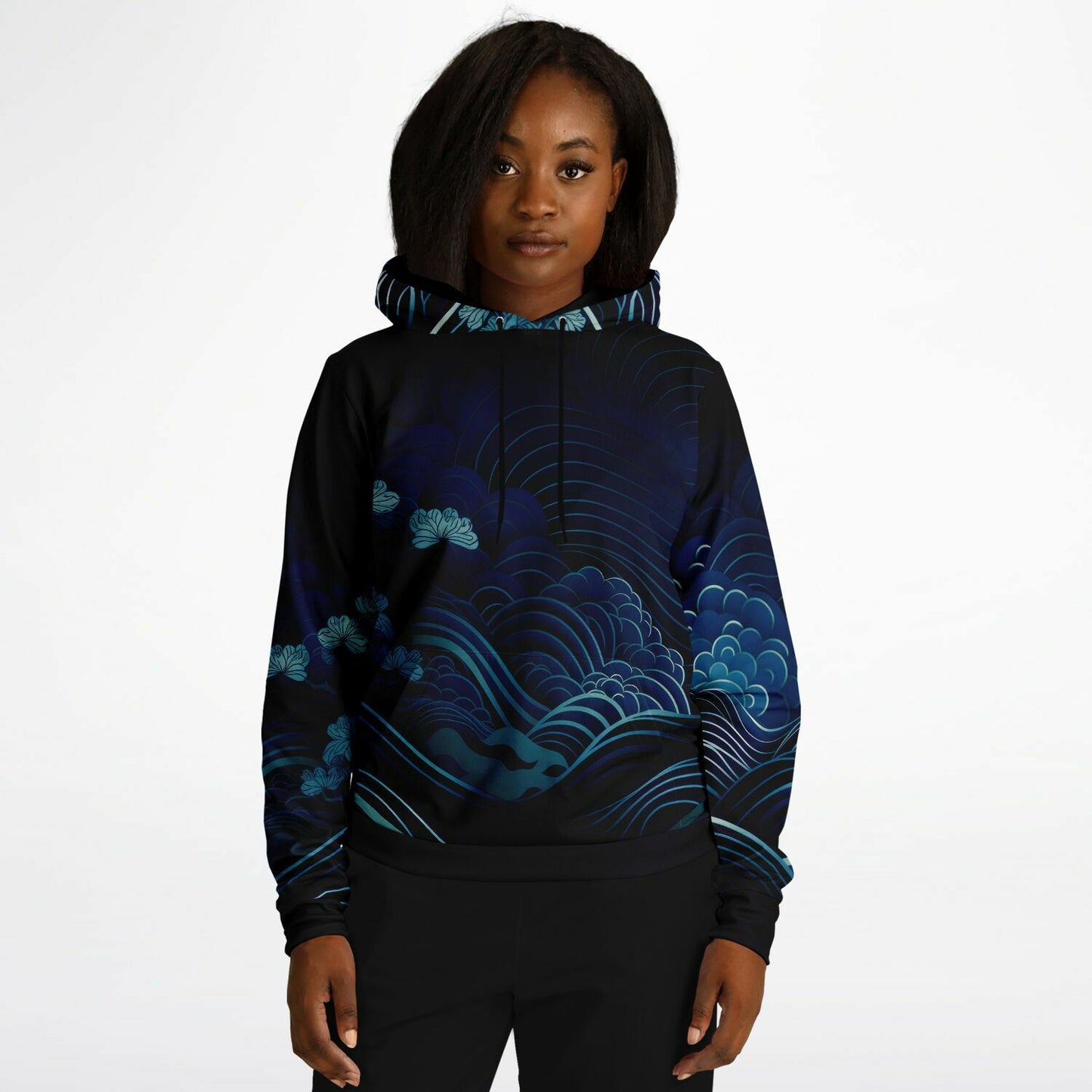 Waves & Flowers Unisex Hoodie