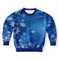 Blue Snowflakes Kids Sweatshirt