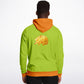 Orange Hedgehog Unisex Hoodie - bright green