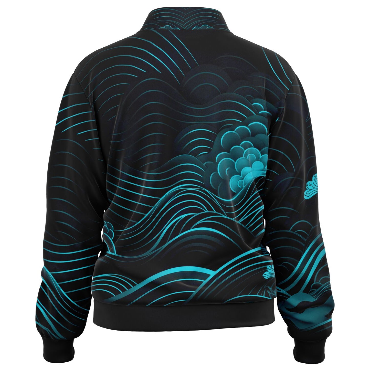 Waves & Flowers 1 Unisex Track Jacket