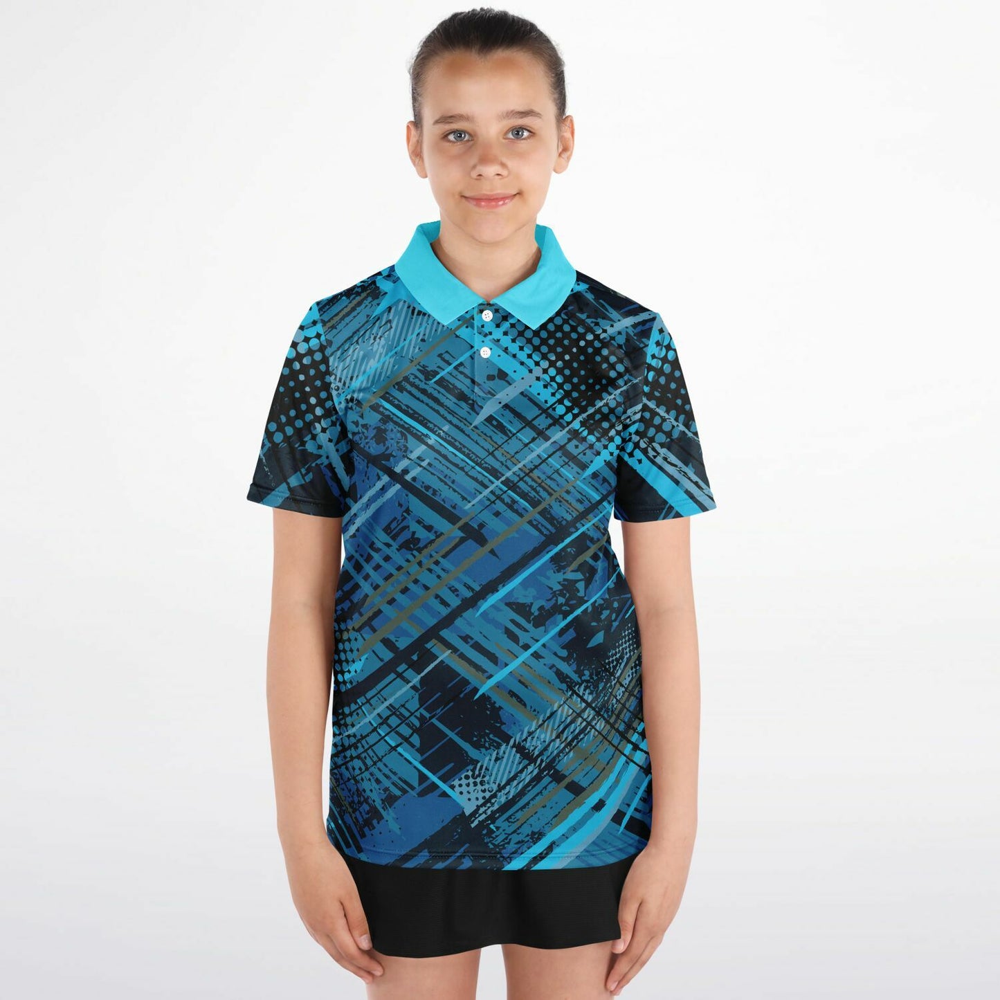 Geometric Pattern 1 Kids Polo Shirt