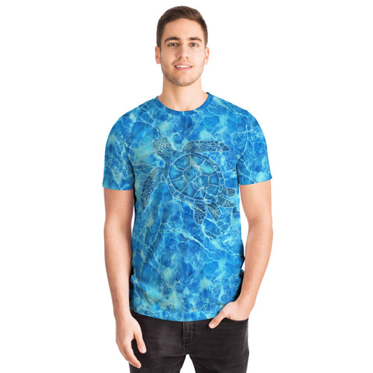 Blue Tortoise Unisex Sport T-shirt