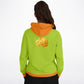 Orange Hedgehog Unisex Hoodie - bright green