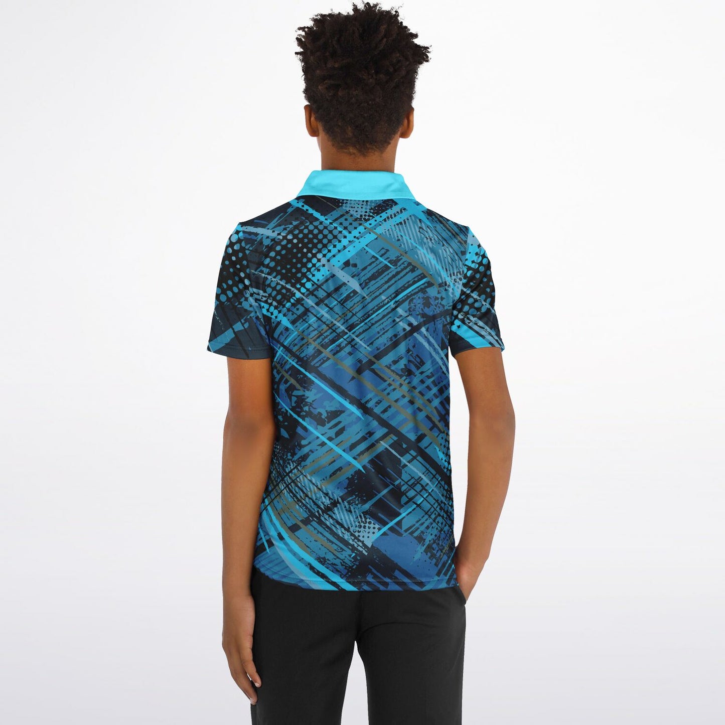 Geometric Pattern 1 Kids Polo Shirt