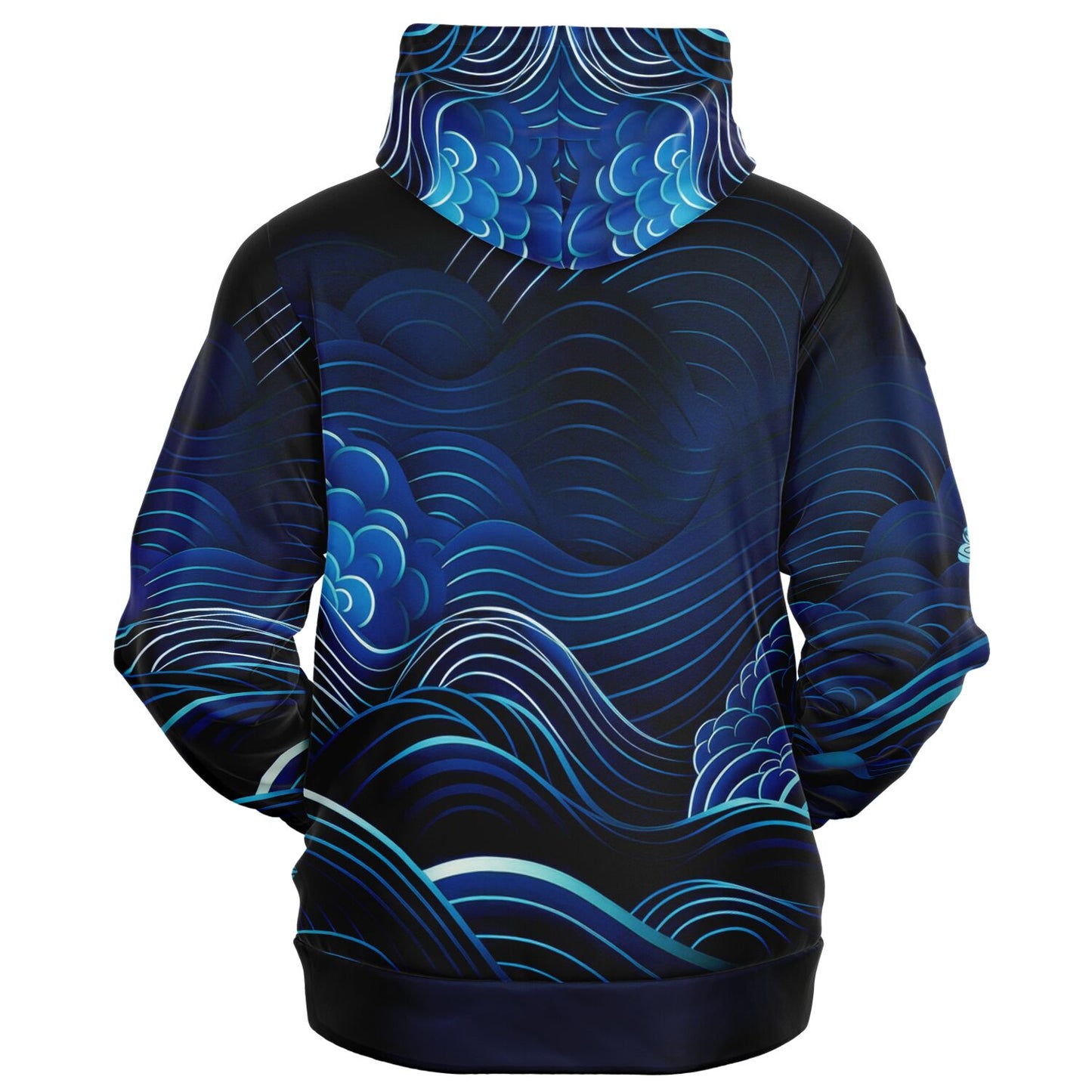 Waves&Flowers 2 Fashion Zip Hoodie