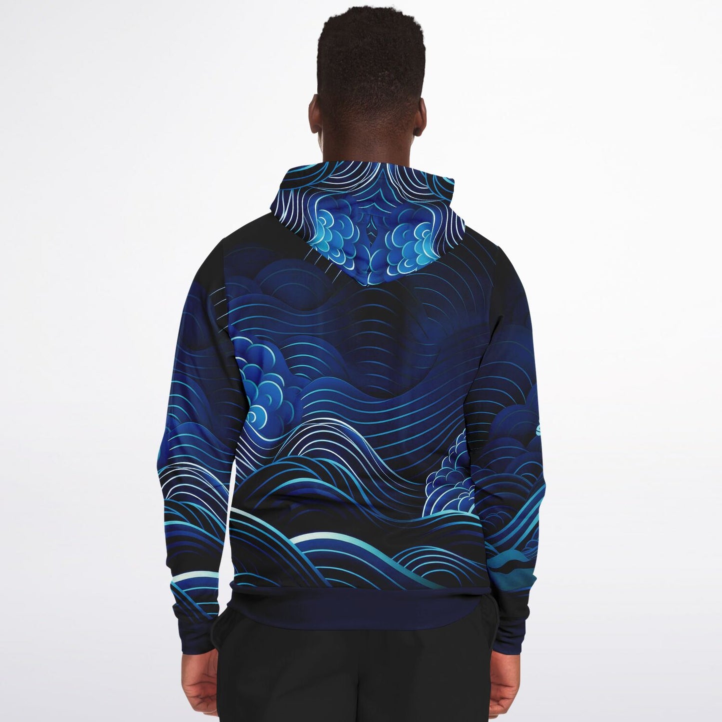 Waves&Flowers 2 Fashion Zip Hoodie