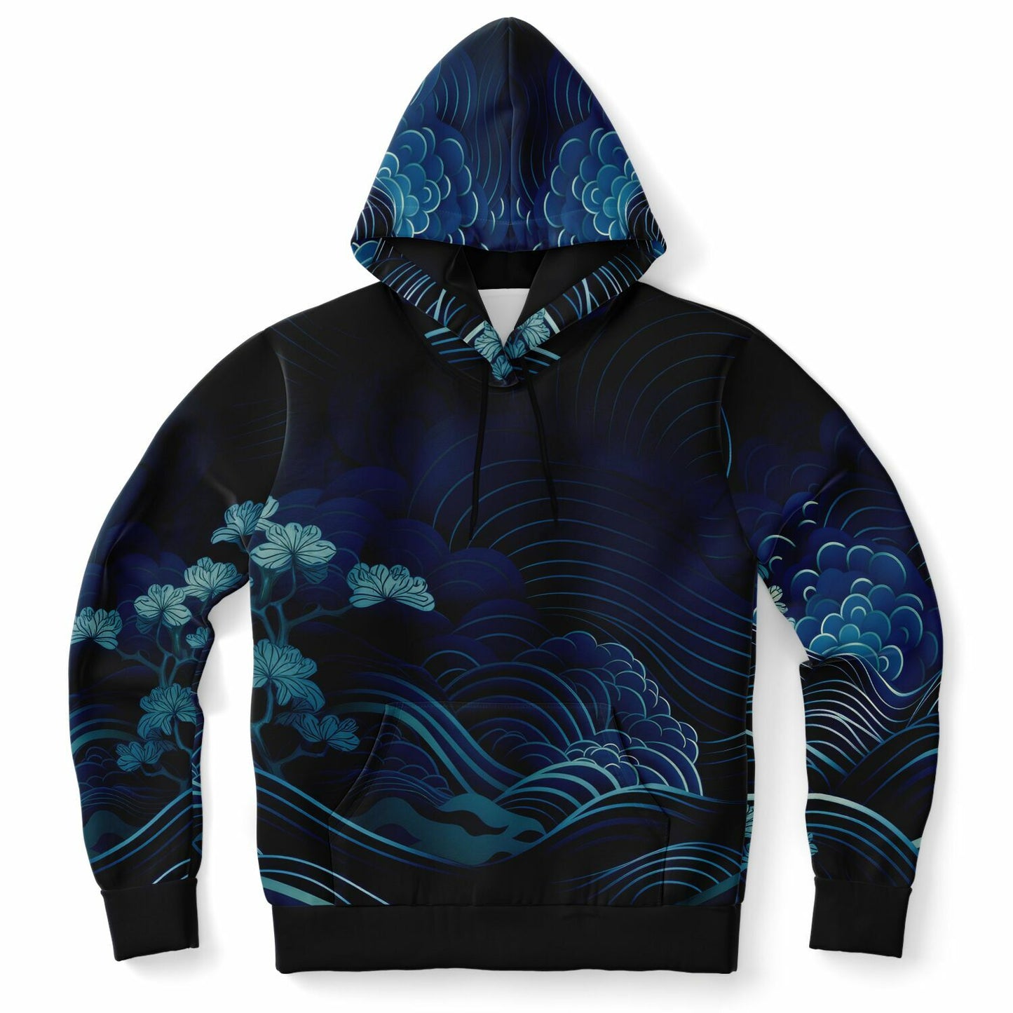 Waves & Flowers Unisex Hoodie