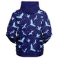 Blue Crane Zip Hoodie Unisex