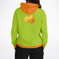 Orange Hedgehog Unisex Hoodie - bright green