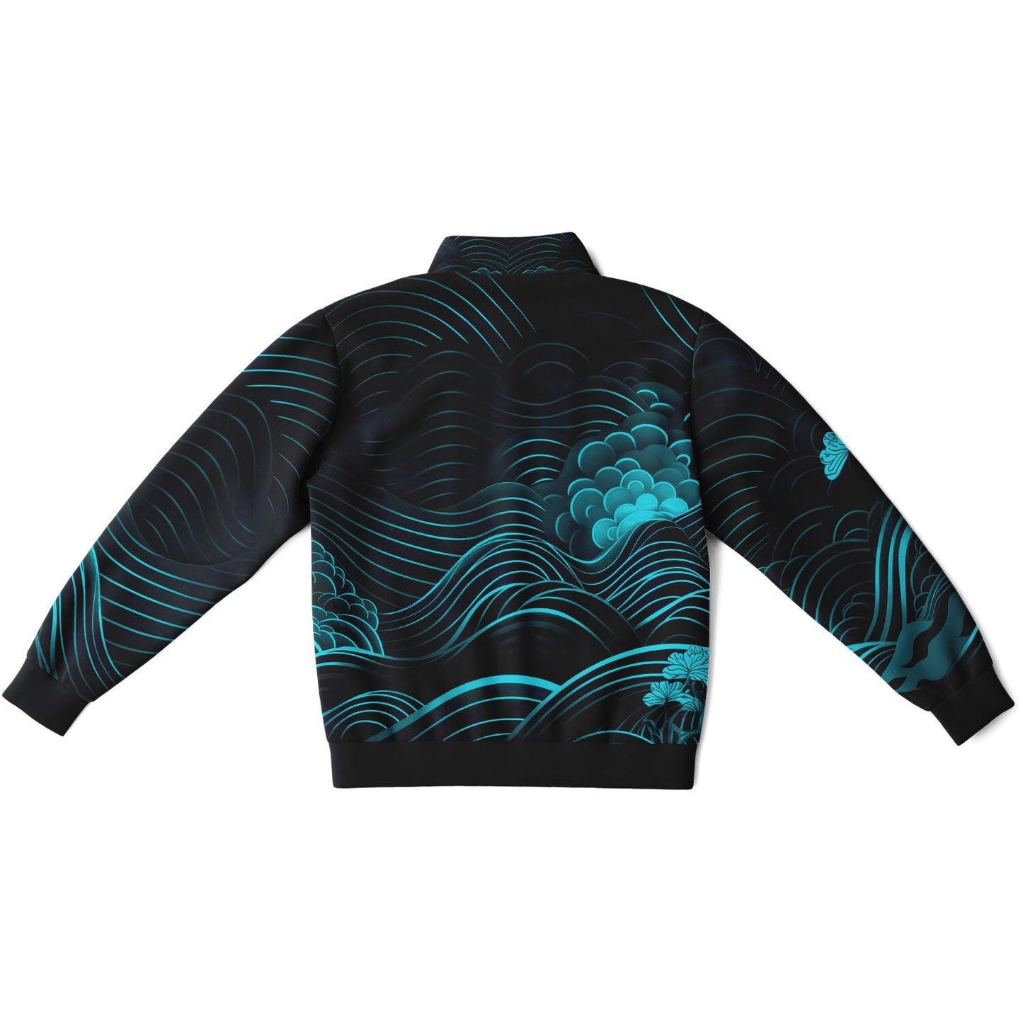 Waves & Flowers 1 Unisex Track Jacket