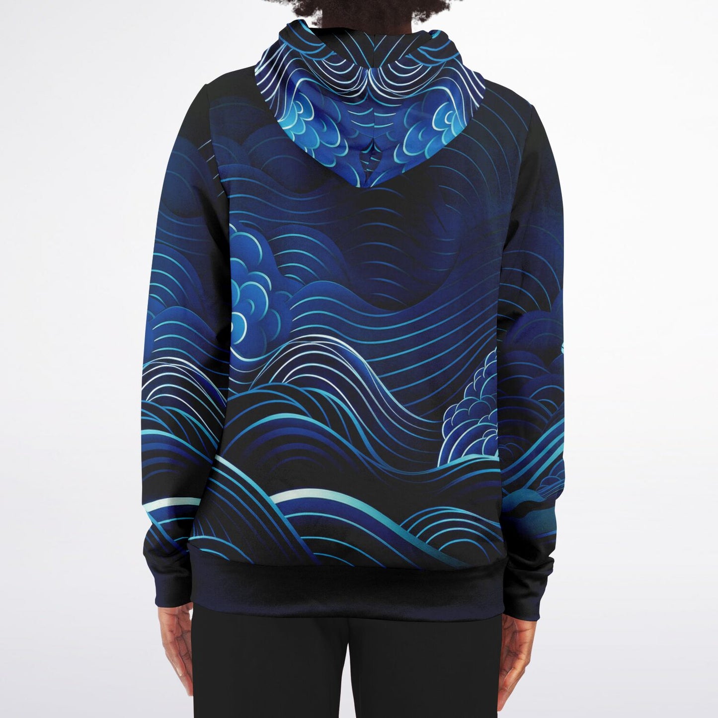 Waves&Flowers 2 Fashion Zip Hoodie