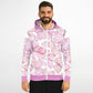 Pink Fall Leaves Unisex Zip Hoodie