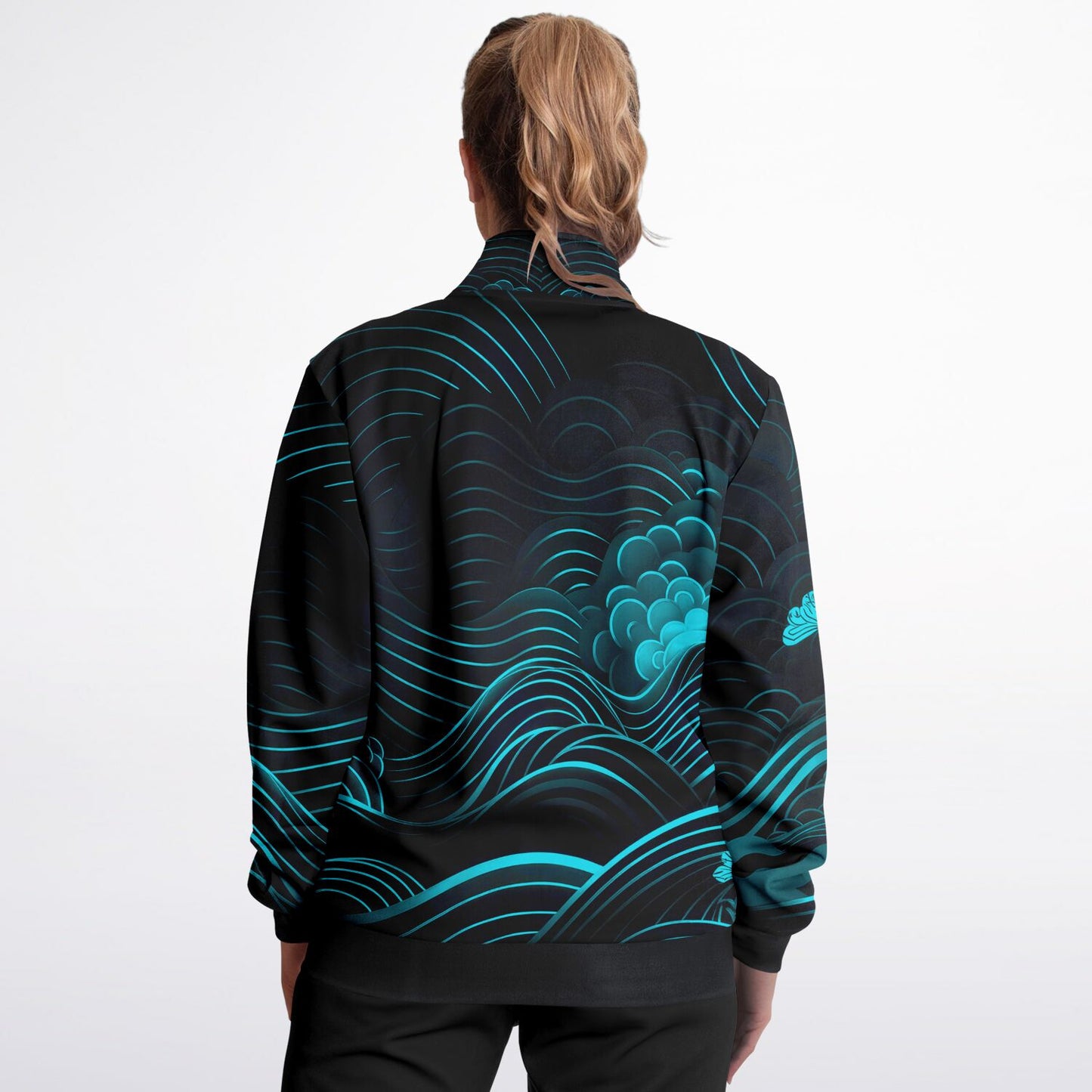 Waves & Flowers 1 Unisex Track Jacket