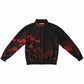 Waves & Flowers Red 1 Unisex Track Jacket