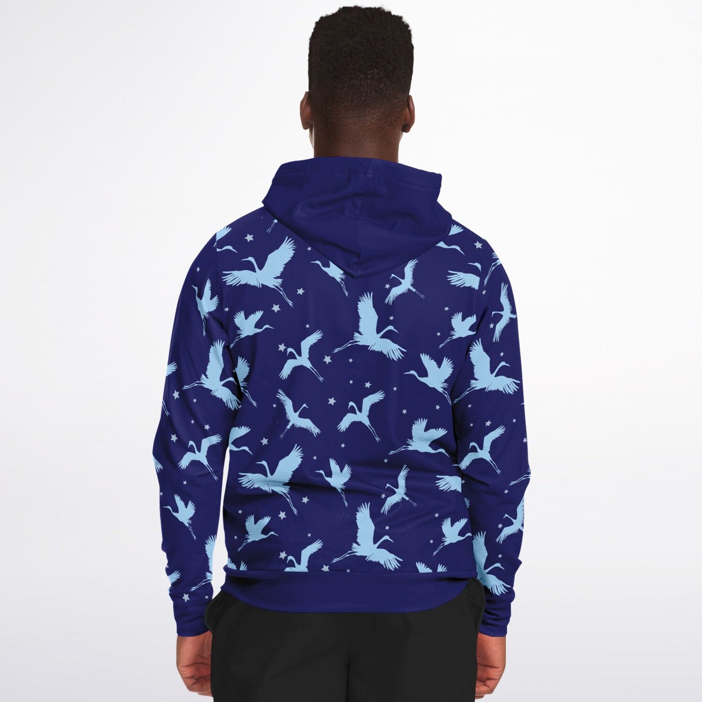Blue Crane Zip Hoodie Unisex