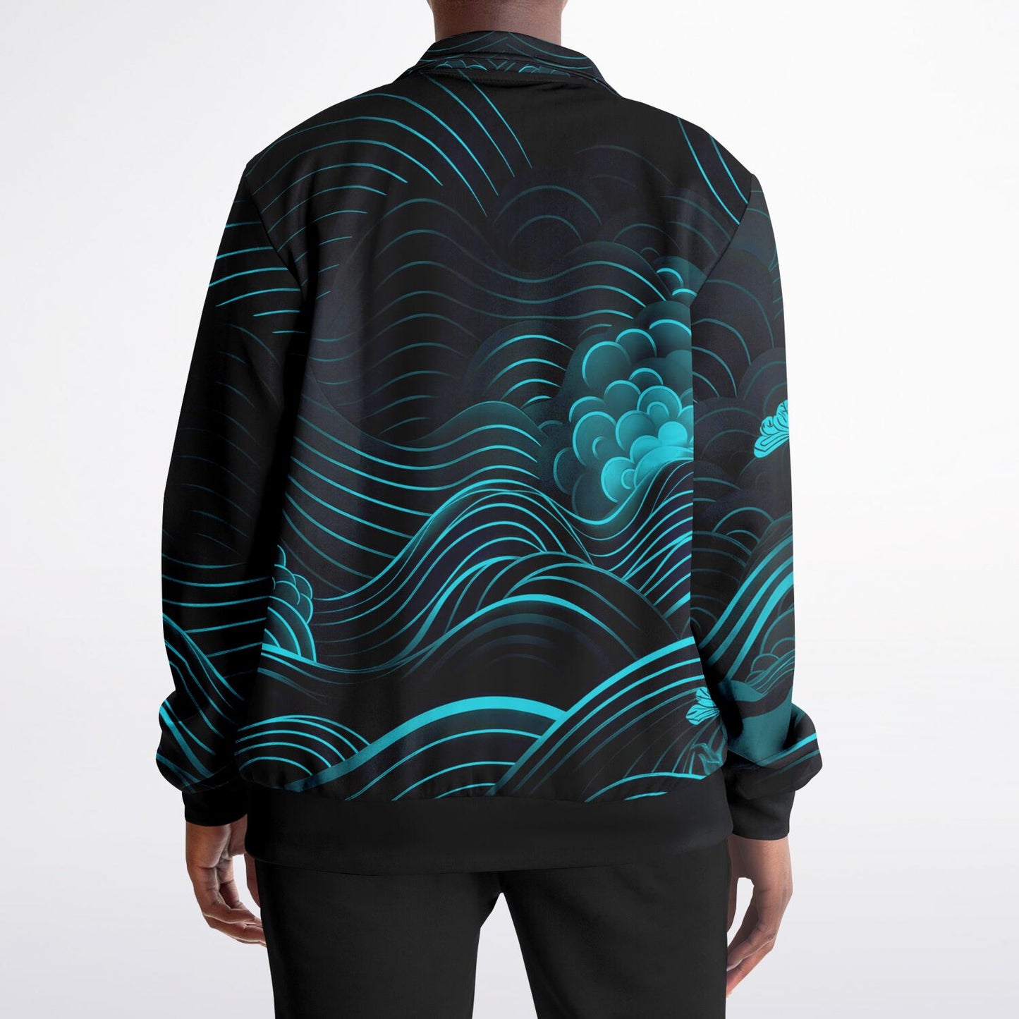 Waves & Flowers 1 Unisex Track Jacket