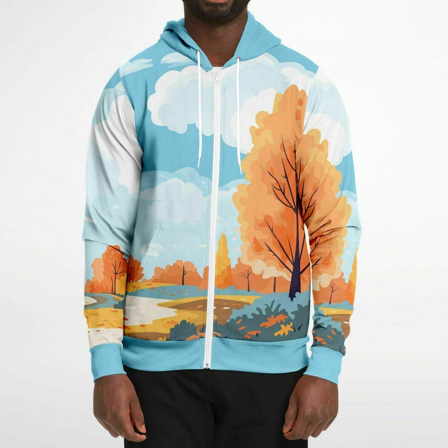 Fall Landscape 1 Unisex Zip Hoodie