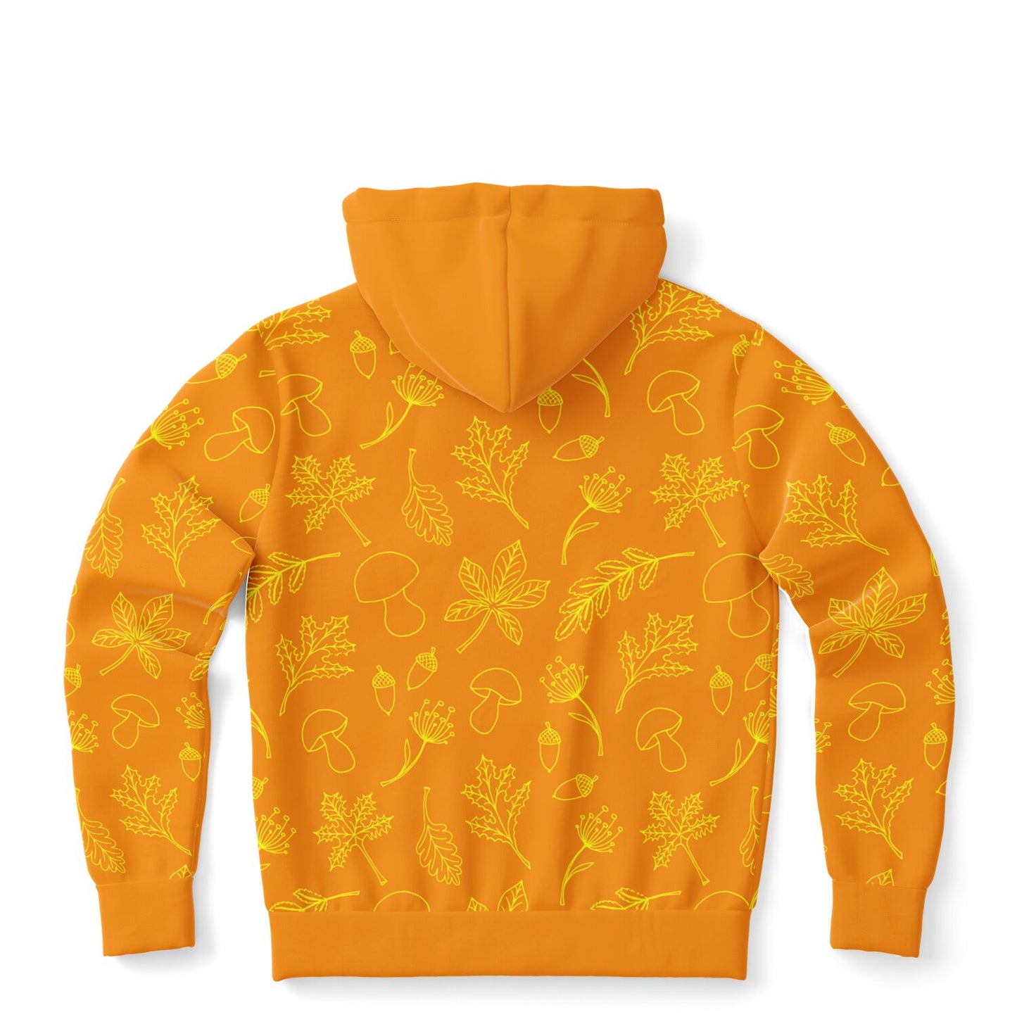 Orange Fall Unisex Zip Hoodie