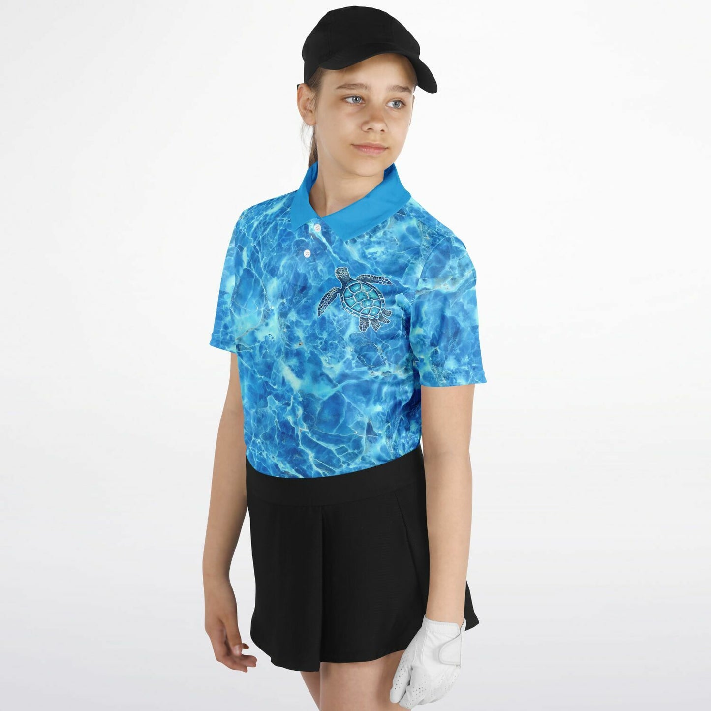 Blue Tortoise 1 Youth Polo Shirt