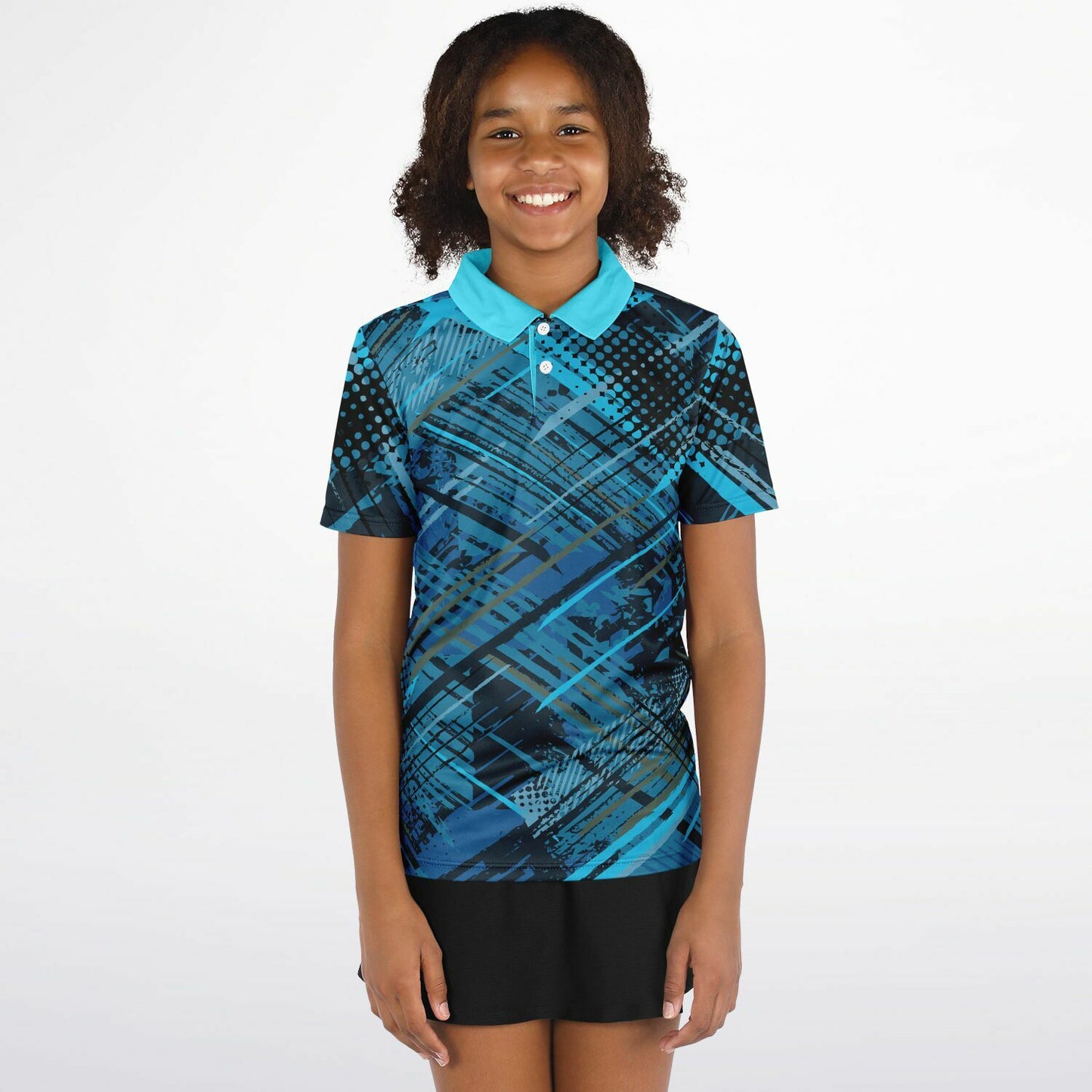 Geometric Pattern 1 Kids Polo Shirt