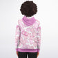 Pink Fall Leaves Unisex Zip Hoodie