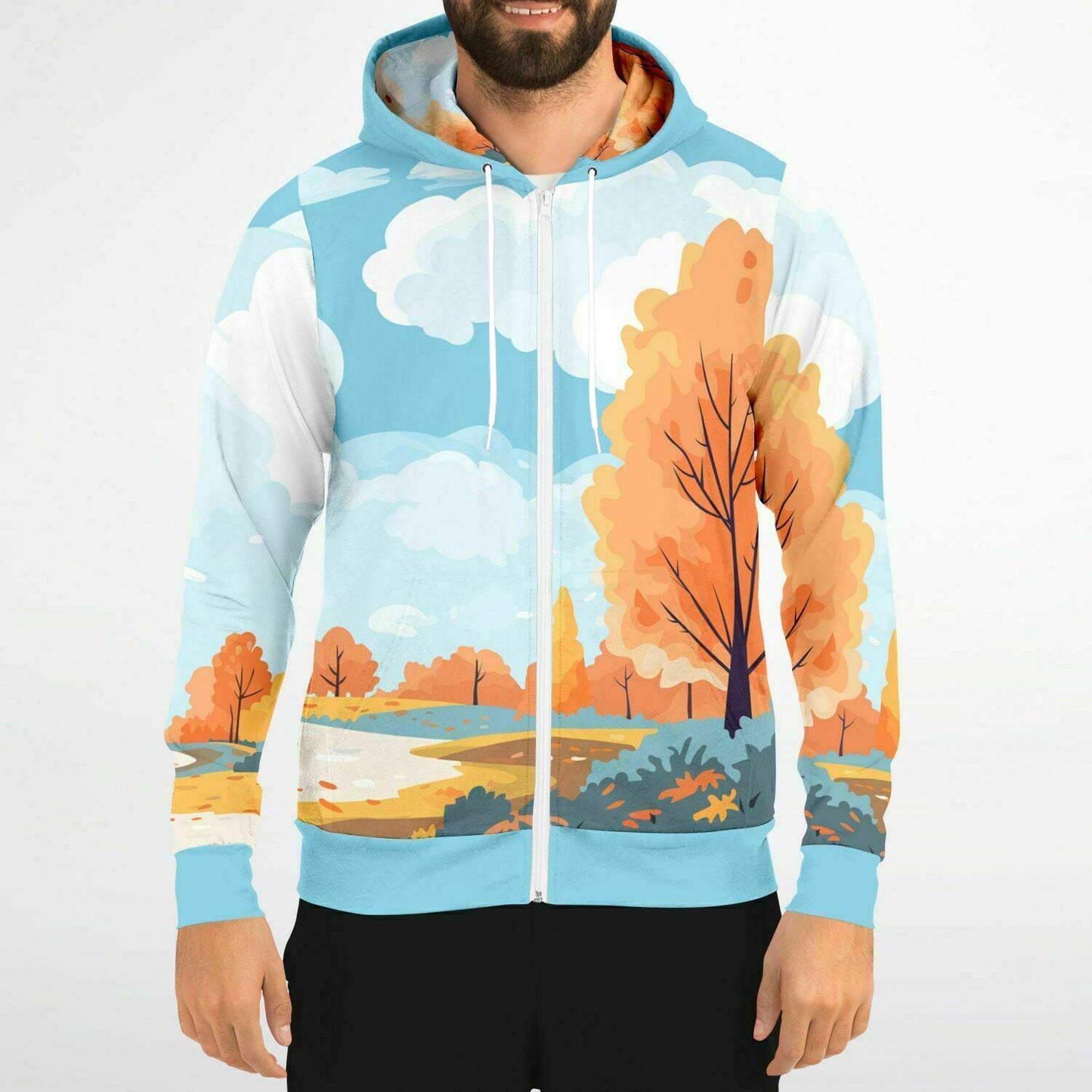 Fall Landscape 1 Unisex Zip Hoodie