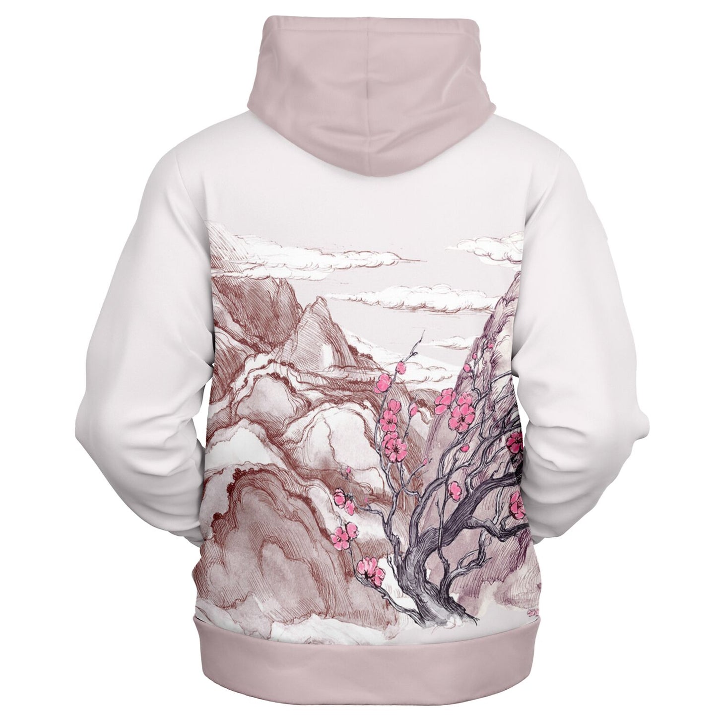 Pink Mountain Zip Hoodie