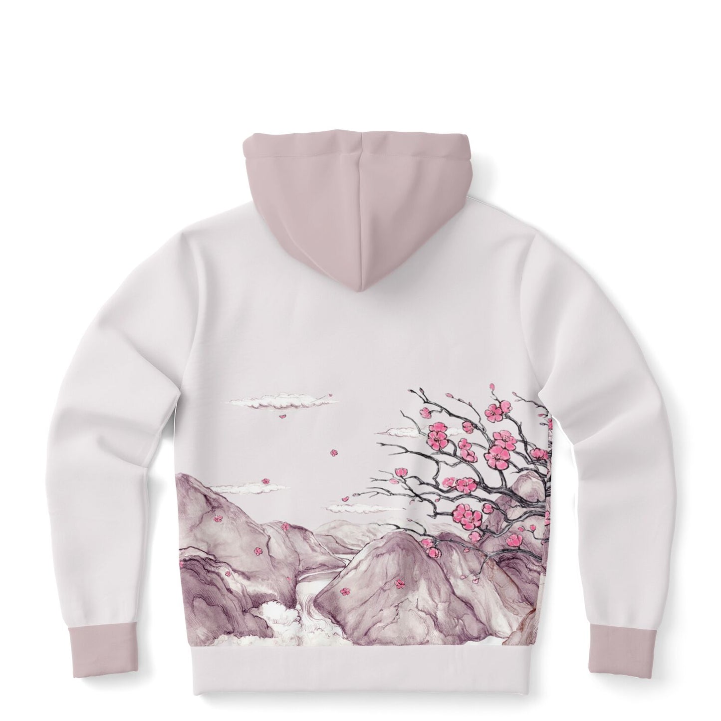 Pink Mountain Zip Hoodie