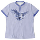 Flying Owl 2 Women's Polo Shirt - Stand Up Collar - No Buttons - 100% Recycled Polyester