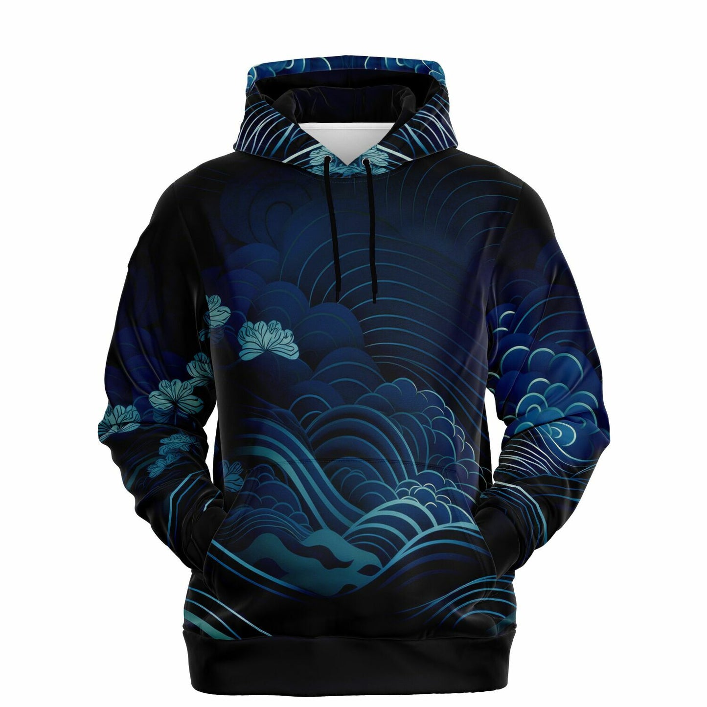 Waves & Flowers Unisex Hoodie