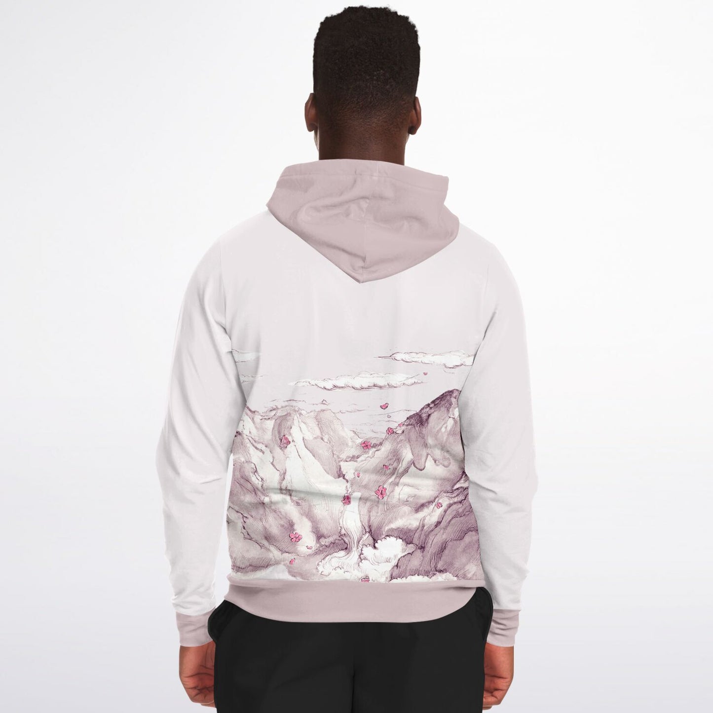 Pink Mountain Zip Hoodie