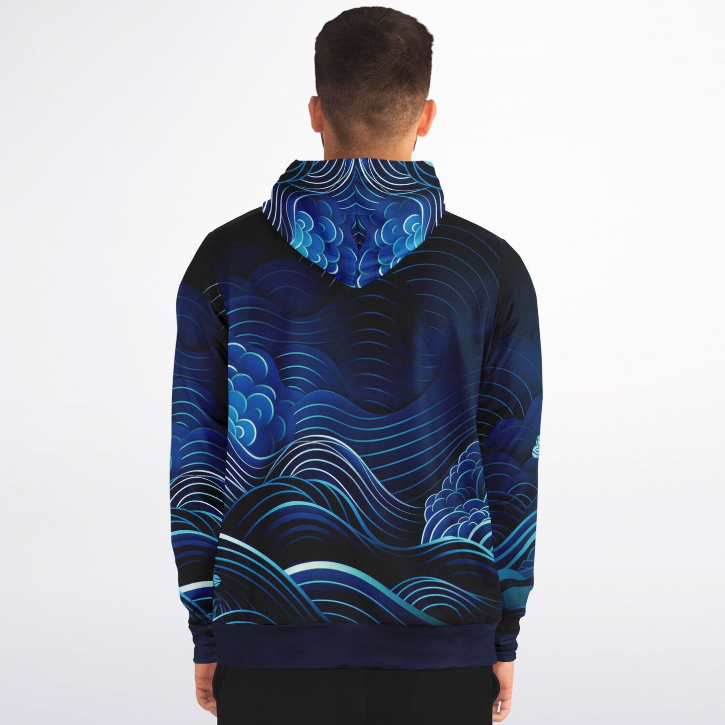 Waves&Flowers 2 Fashion Zip Hoodie