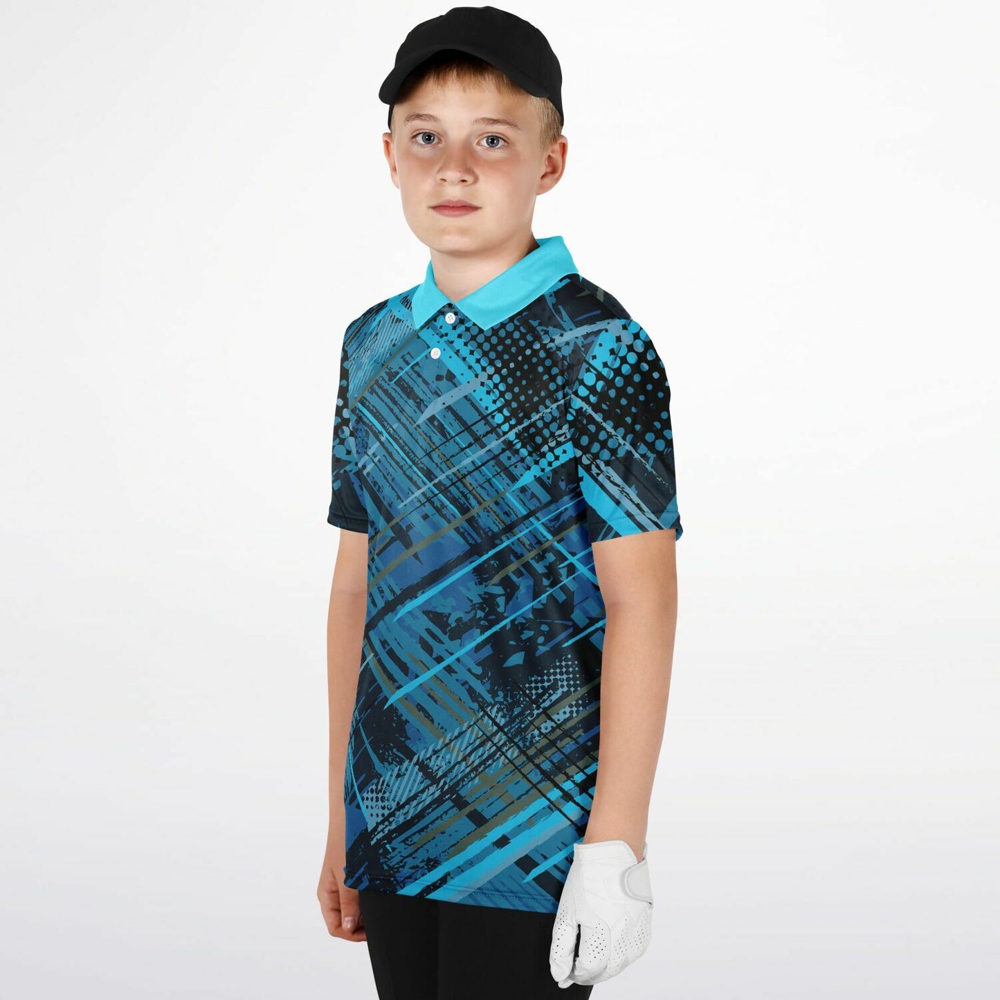 Geometric Pattern 1 Kids Polo Shirt