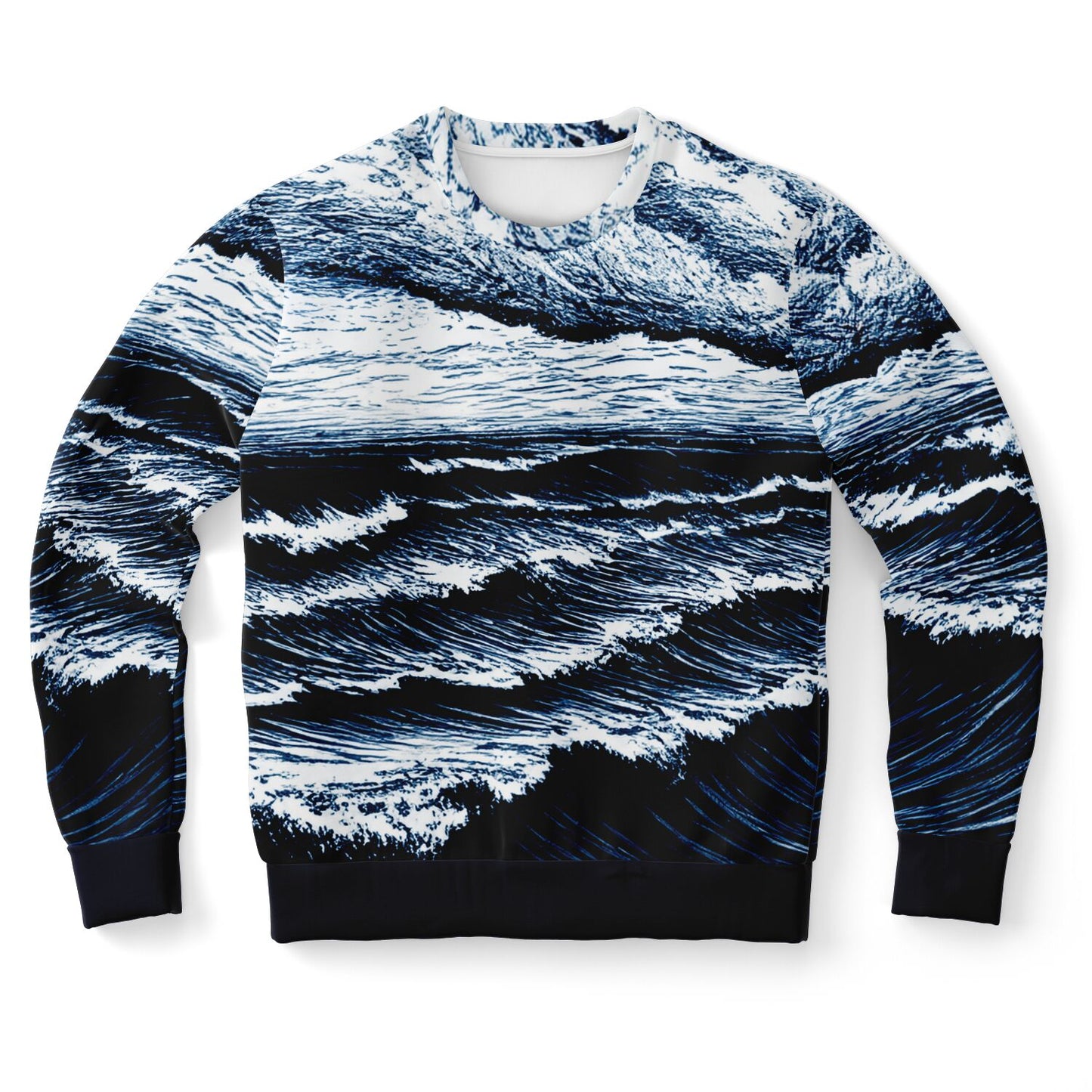 Stormy sea 1 Athletic Sweatshirt