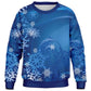 Blue Snowflakes Kids Sweatshirt