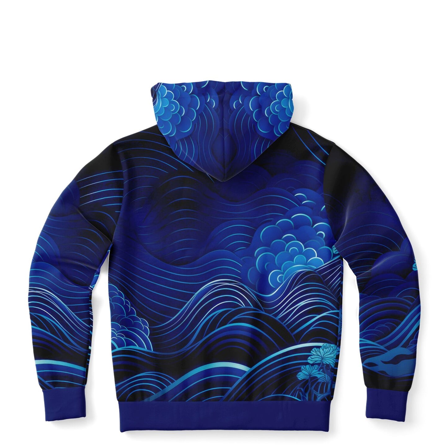 Waves & Flowers 3 Zip Hoodie