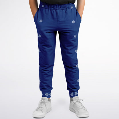 Copy of Blue Snowflakes Kids/Youth Jogger