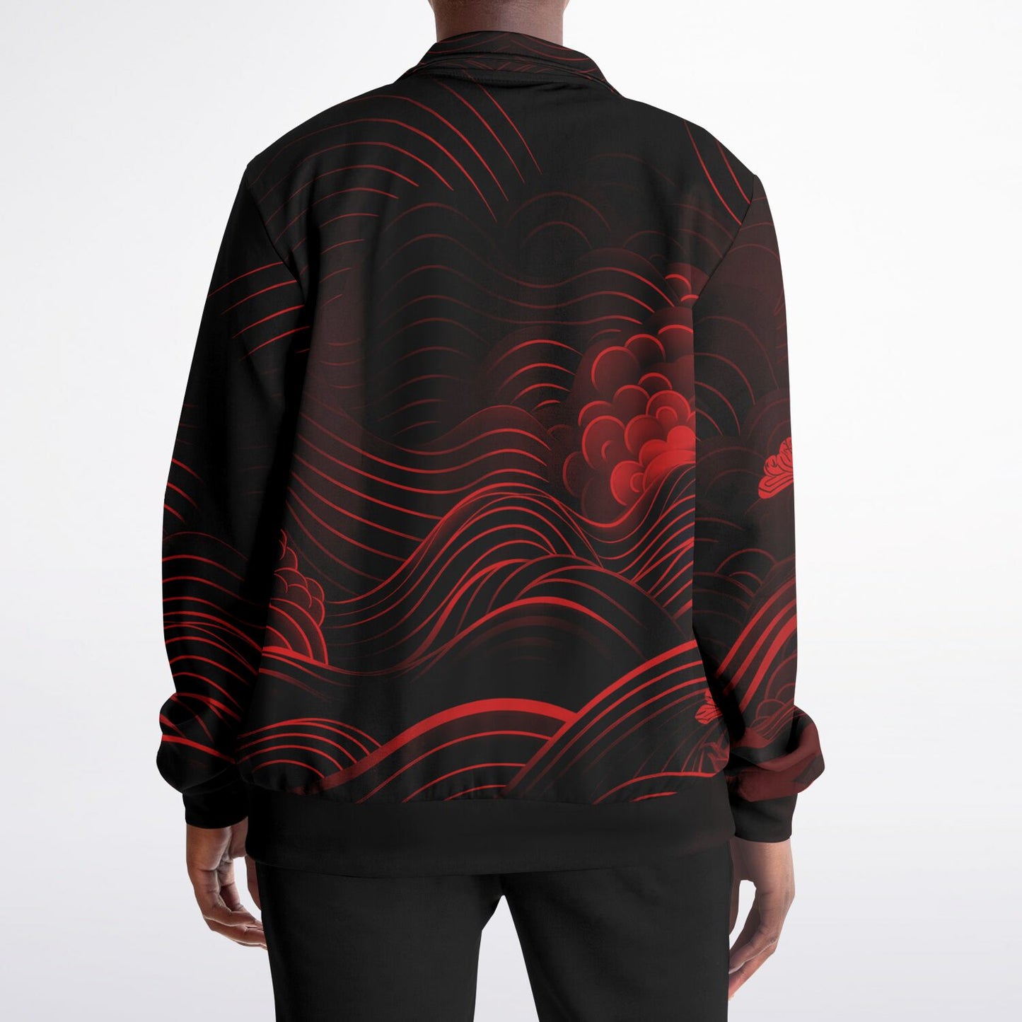 Waves & Flowers 1 Unisex Track Jacket