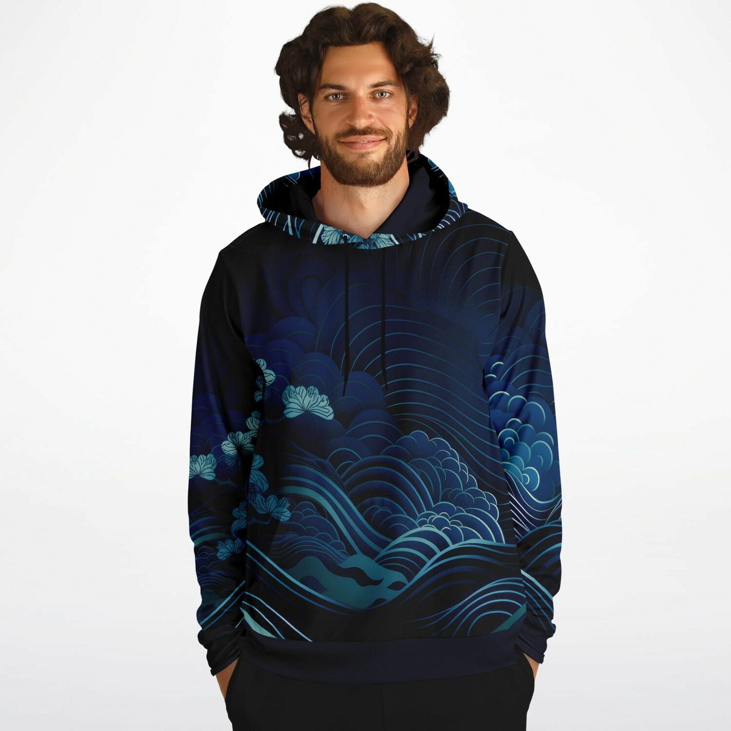 Waves & Flowers Unisex Hoodie