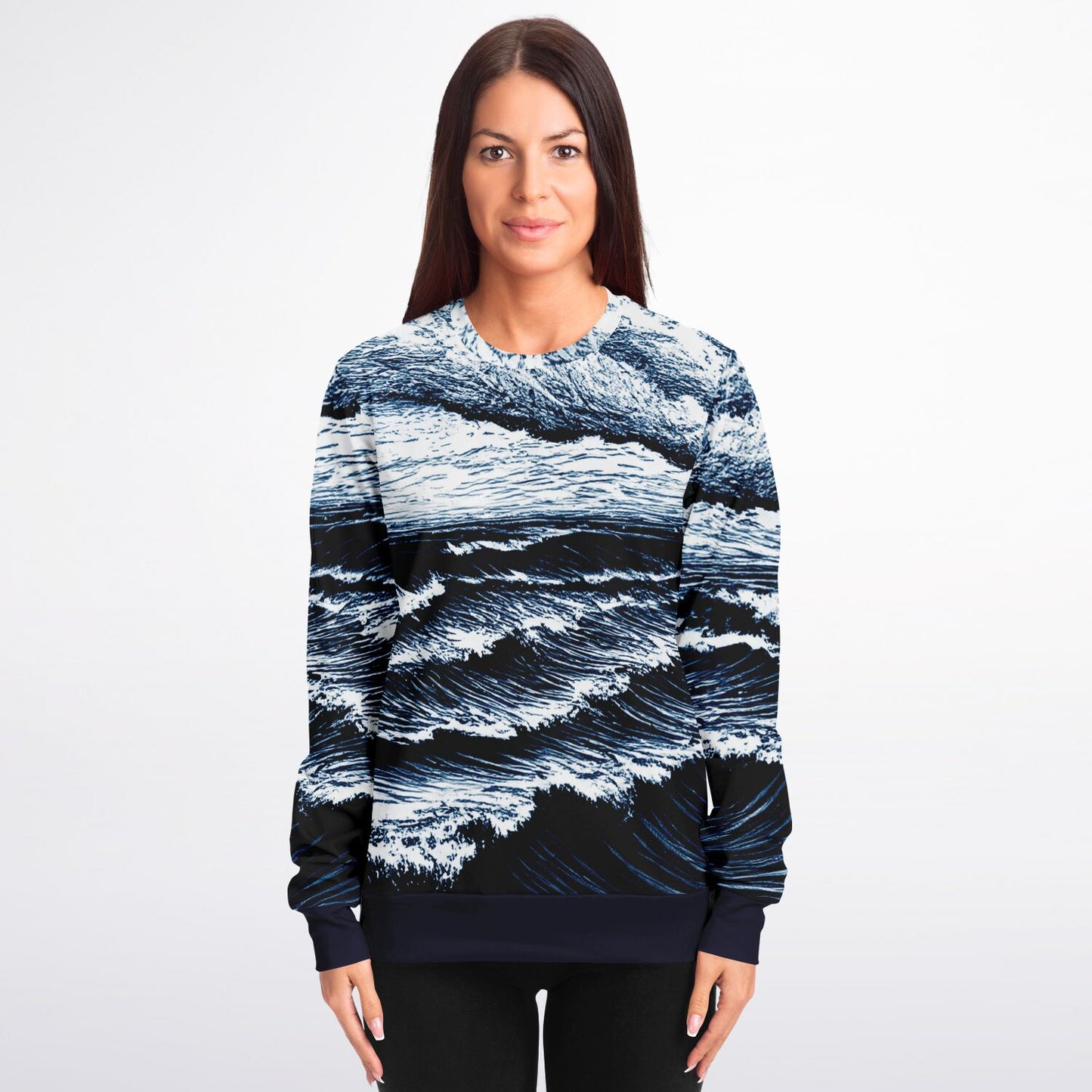 Stormy sea 1 Athletic Sweatshirt