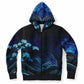 Waves&Flowers 2 Fashion Zip Hoodie