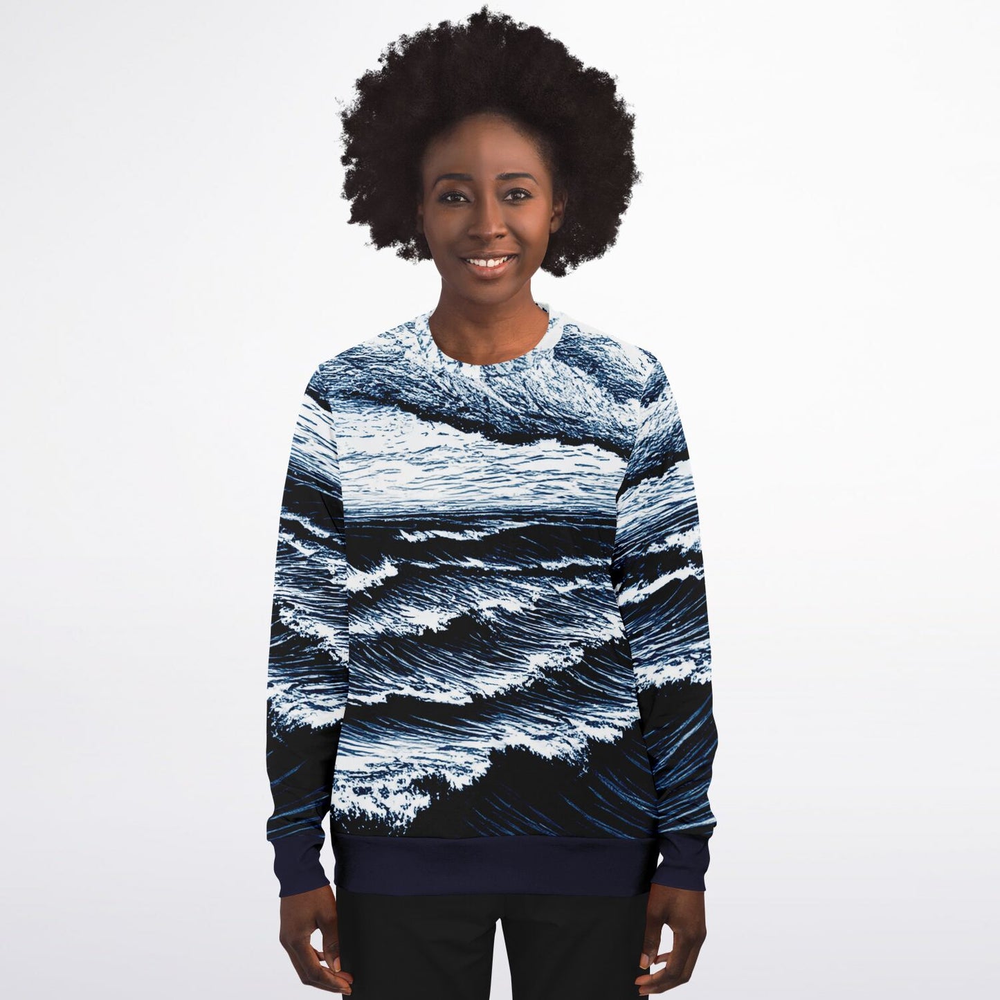 Stormy sea 1 Athletic Sweatshirt