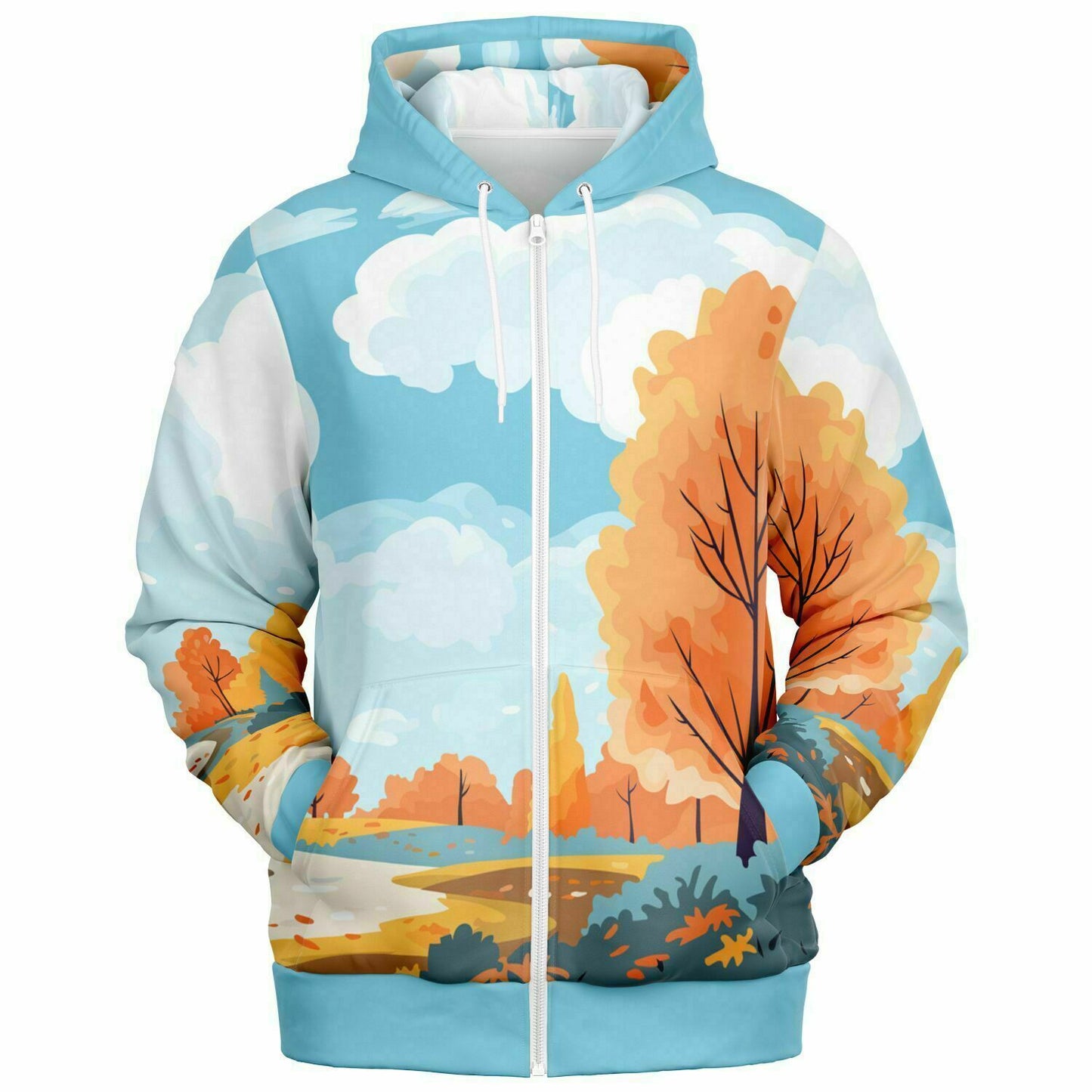 Fall Landscape 1 Unisex Zip Hoodie