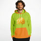 Orange Hedgehog Unisex Hoodie - bright green