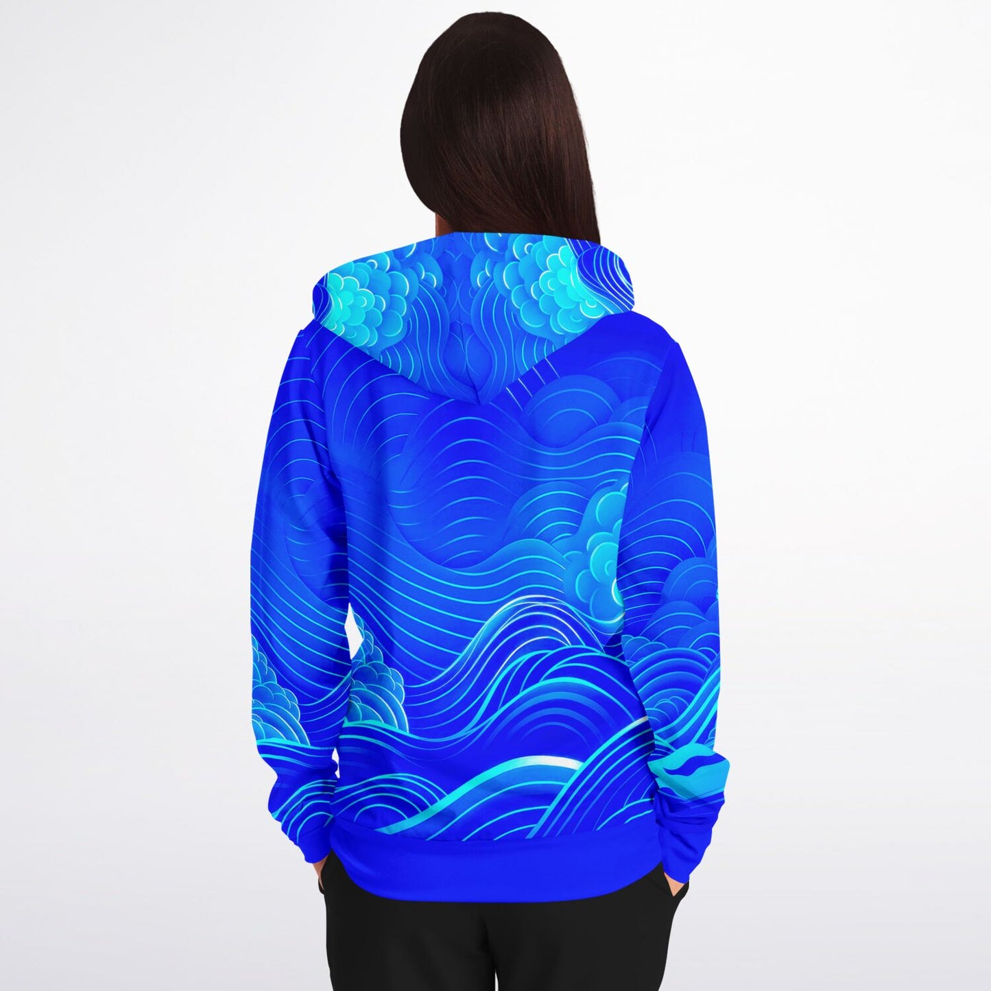 Waves & Flowers 4 Zip Hoodie