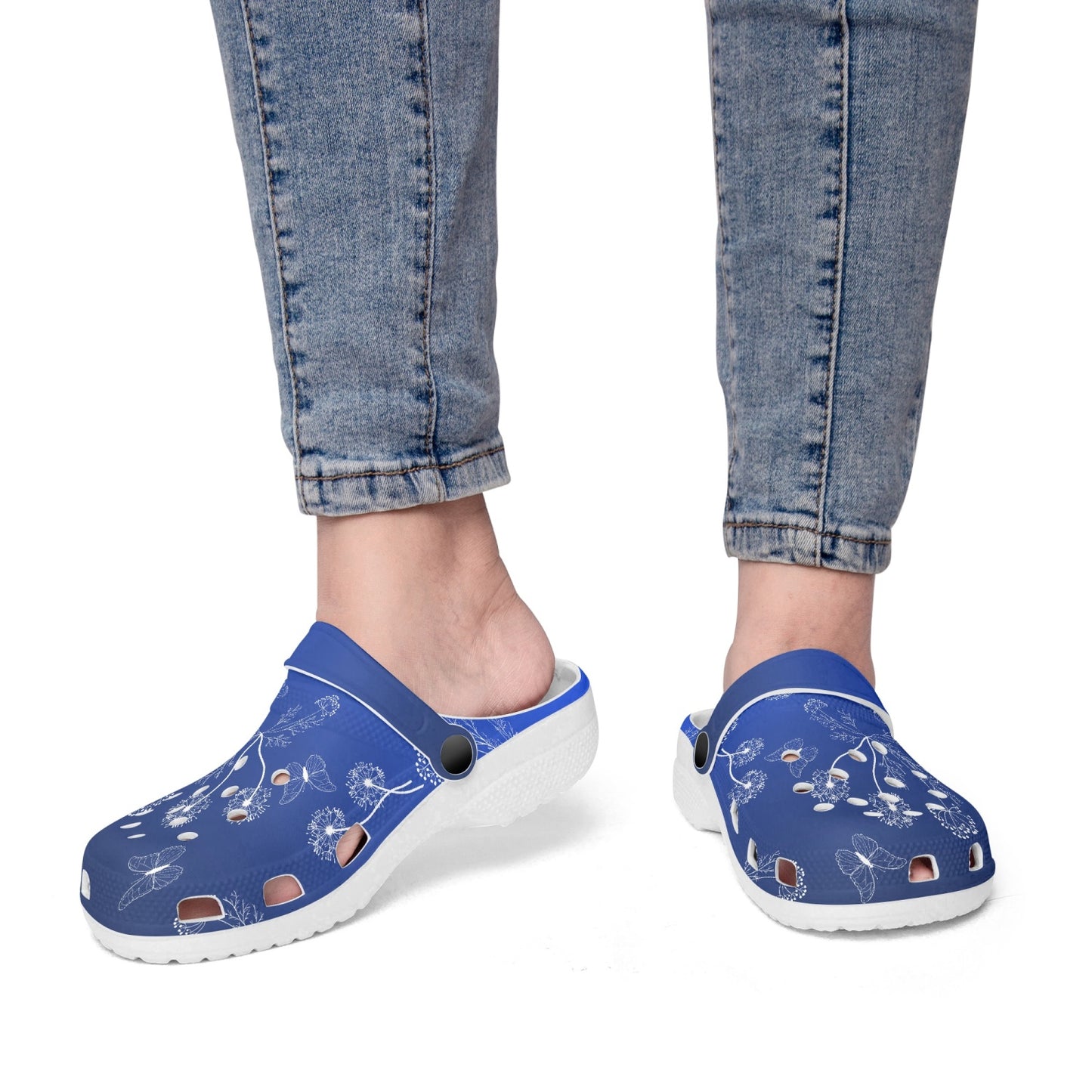 Dandelions Clogs - blue