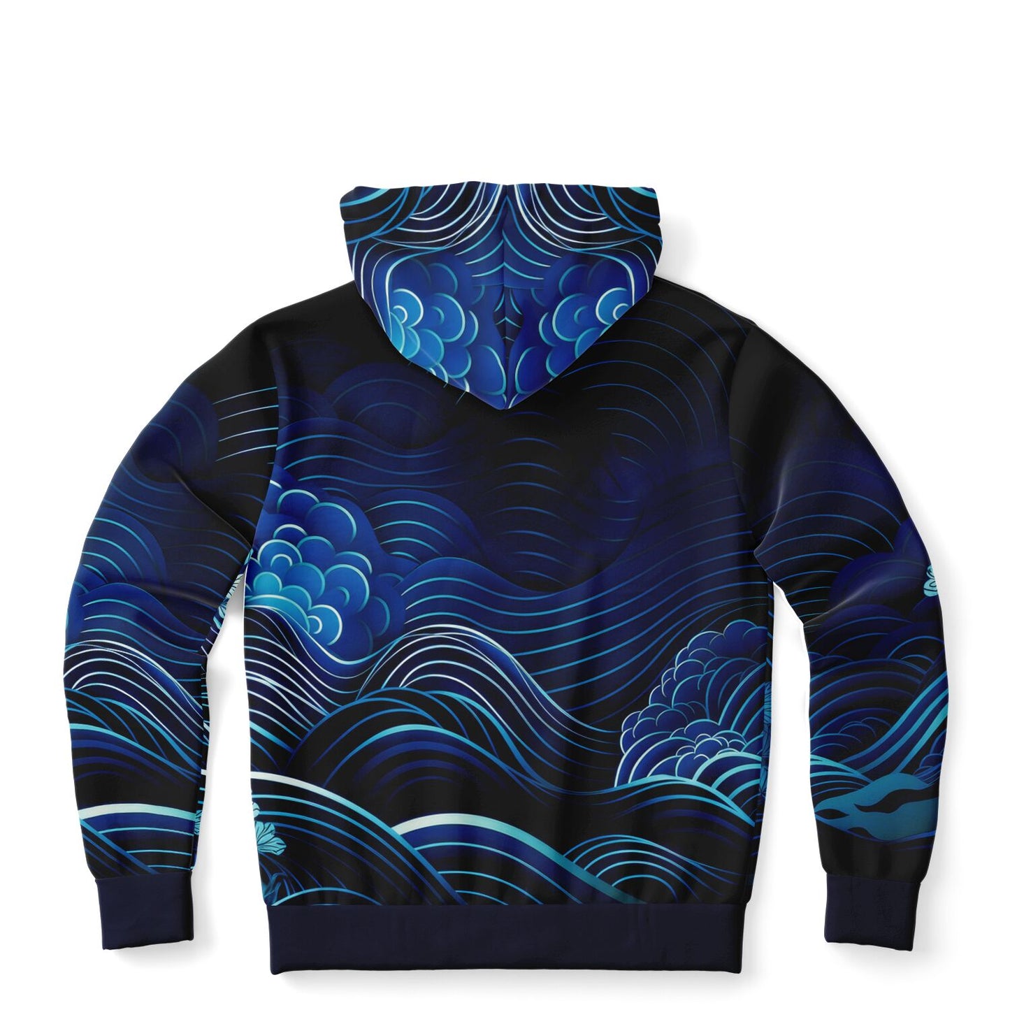 Waves&Flowers 2 Fashion Zip Hoodie