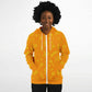 Orange Fall Unisex Zip Hoodie