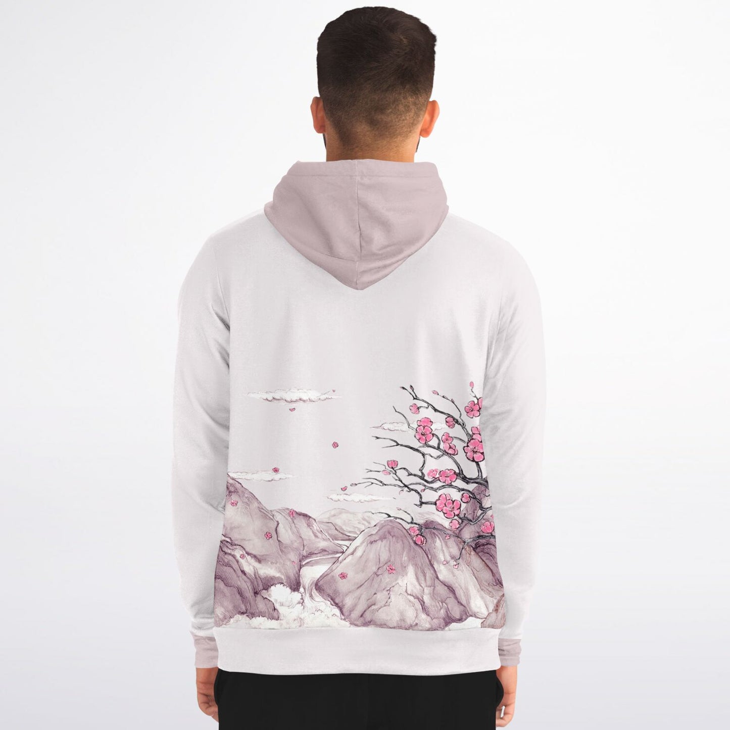 Pink Mountain Zip Hoodie